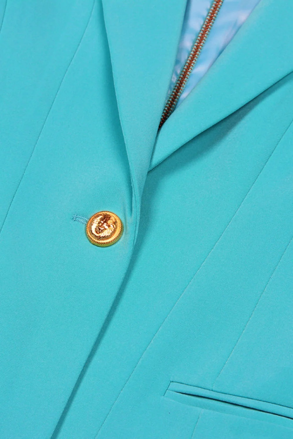 Single-Breasted Peak Lapel Blazer With Long Sleeves For Women-BMbridal