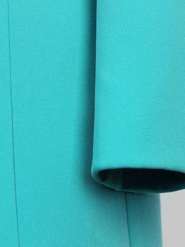 Single-Breasted Peak Lapel Blazer With Long Sleeves For Women-BMbridal