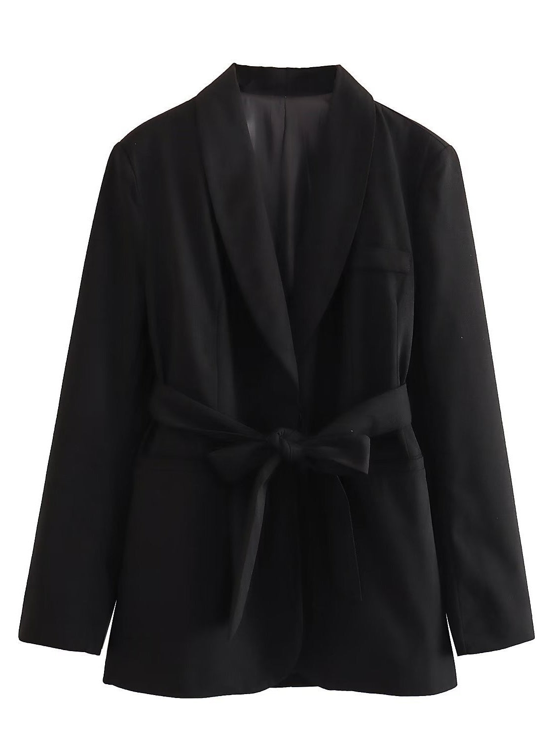 Lapel Shawl Suit Set For Women-BMbridal