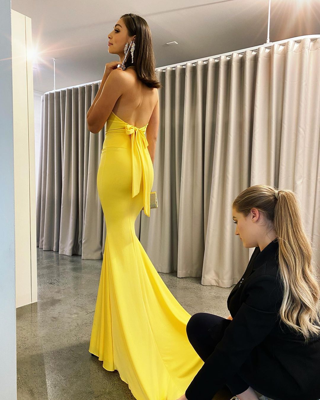 Bmbridal V-Neck Sleeveless Mermaid Prom Dress Long On Sale