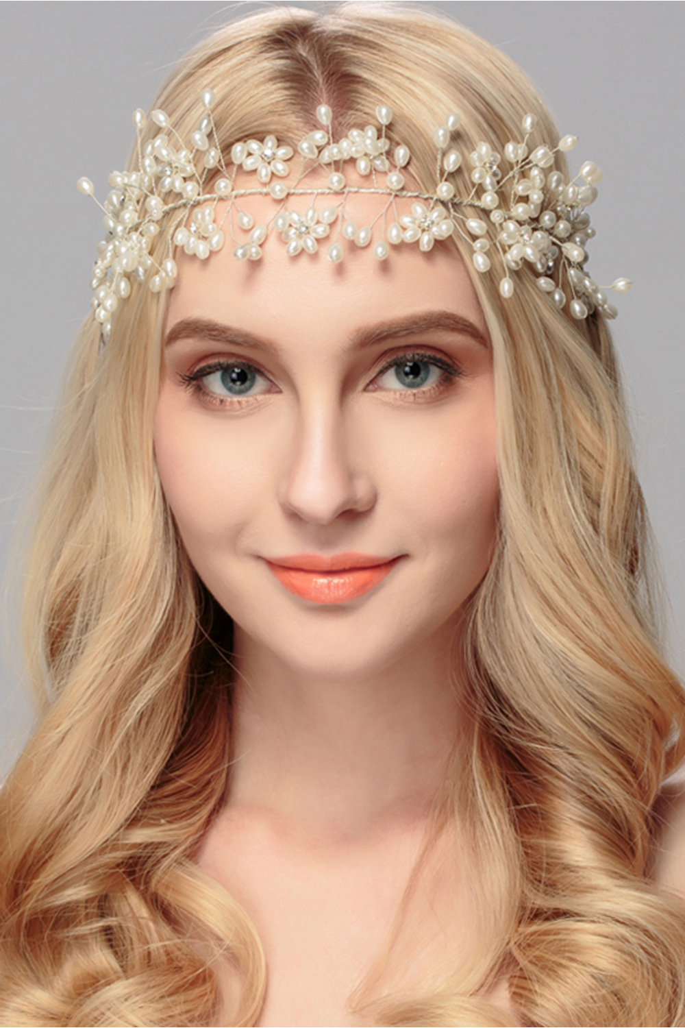 BMbridal Beautiful Alloy Imitation Pearls Party Headbands Headpiece with Rhinestone-BMbridal
