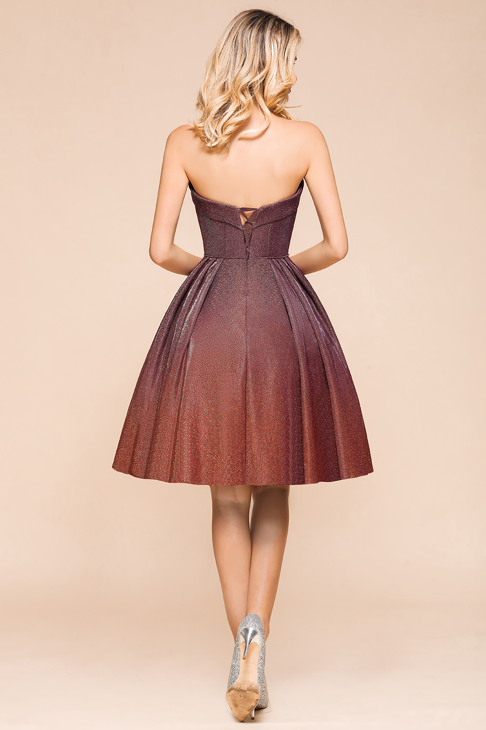 BMbridal Ombre Sequins Sweetheart Short Prom Dresses Online