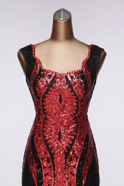 BMbridal Gorgeous Sequined Square-Neck Mermaid Prom Dresses Sleeveless Online