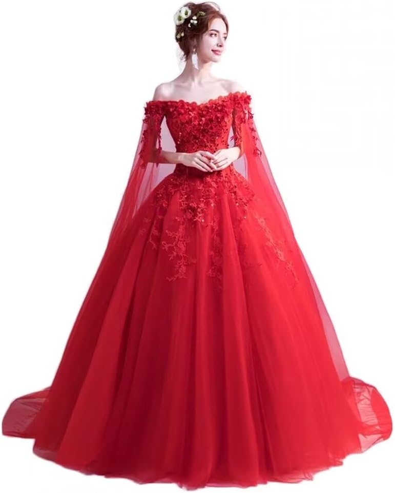 Women's Off The Shoulder Dress Masquerade Ball Gowns Prom Dress 2025 bmbridal