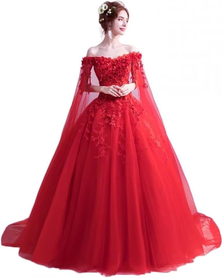 Women's Off The Shoulder Dress Masquerade Ball Gowns Prom Dress 2025 bmbridal