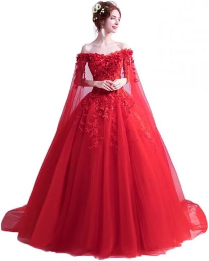 Women's Off The Shoulder Dress Masquerade Ball Gowns Prom Dress 2025 bmbridal
