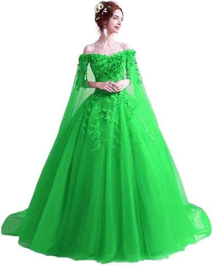 Women's Off The Shoulder Dress Masquerade Ball Gowns Prom Dress 2025 bmbridal