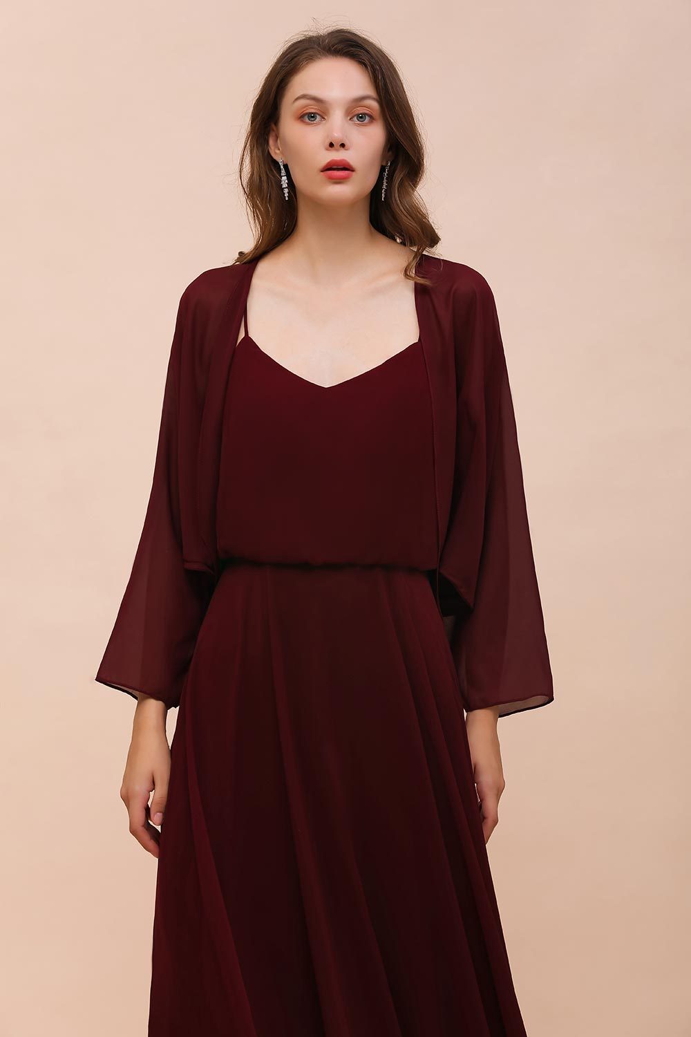 BMbridal Chiffon Long Sleeves Special Occasions Wrap-BMbridal