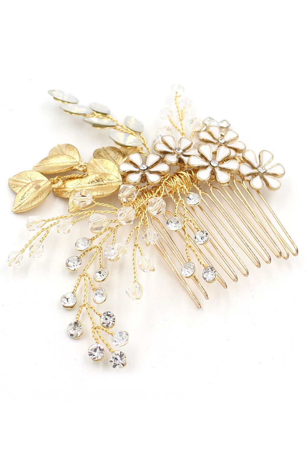 BMbridal Glamourous Alloy Rhinestone Daily Wear Combs-Barrettes Headpiece with Crystal-BMbridal