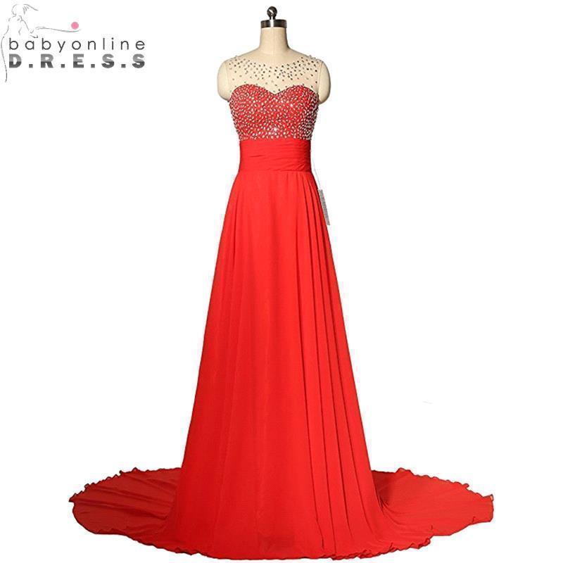 BMbridal Chic Jewel Chiffon Tulle Party Dress with Sequins