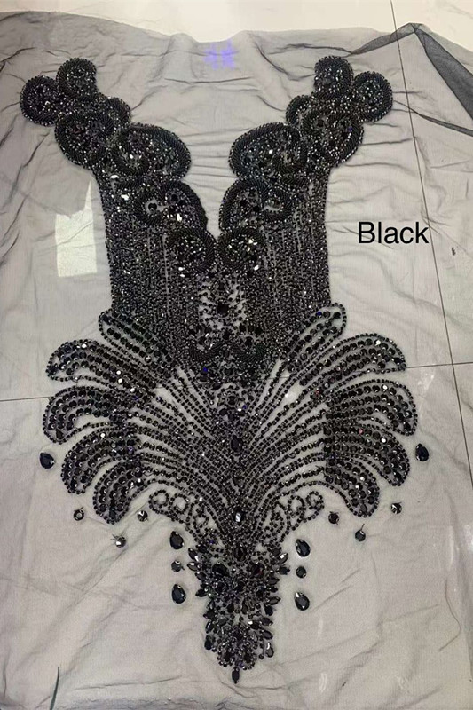 Crew Neck Sequins Sleeveless Flower Mermaid Princess Prom Dress Splicing Trumpet