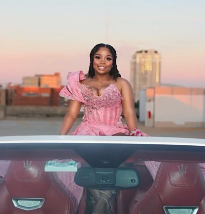 Pink Dream - Beaded Bow Mermaid Prom Dress with 3D Florals & Train