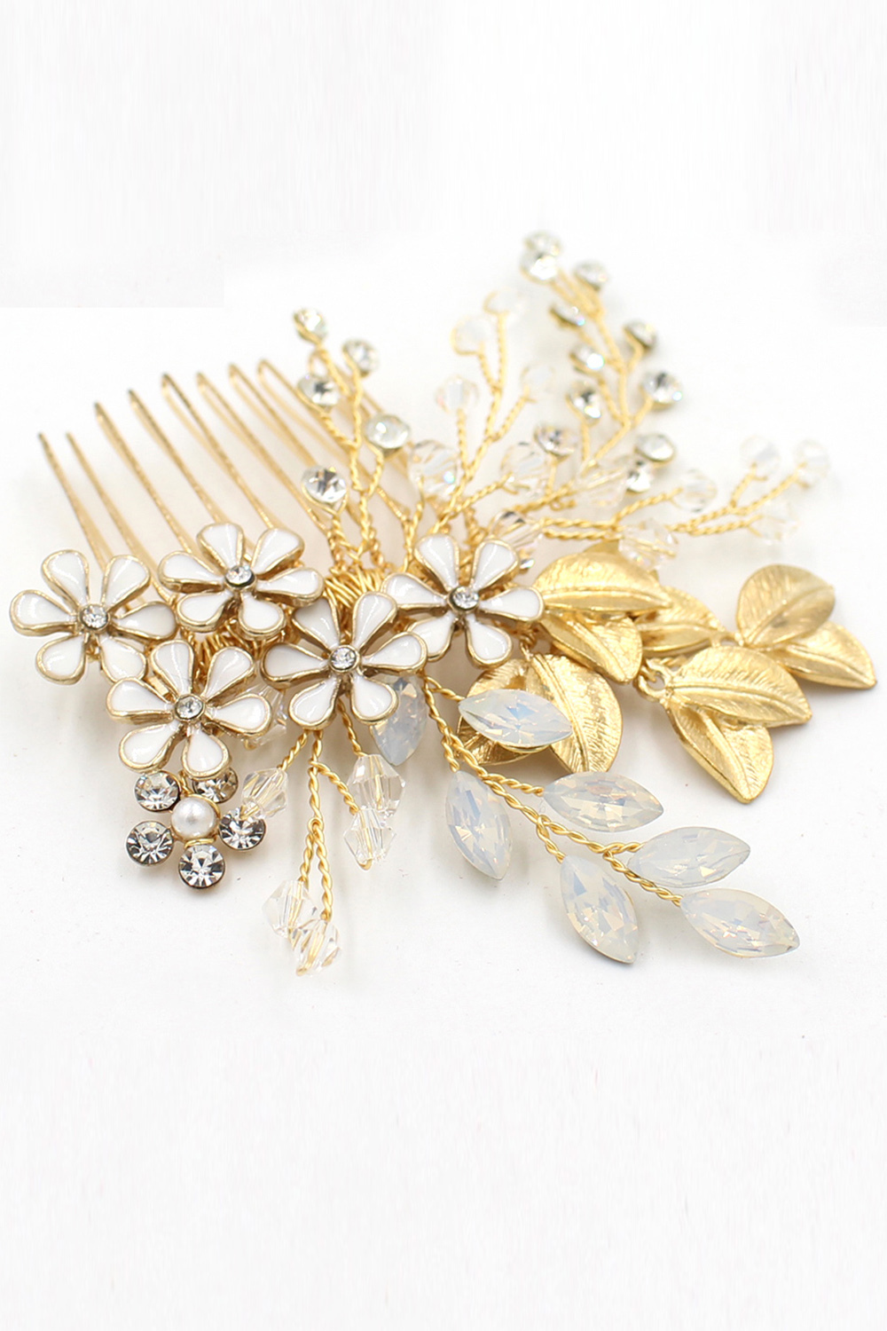 BMbridal Glamourous Alloy Rhinestone Daily Wear Combs-Barrettes Headpiece with Crystal-BMbridal