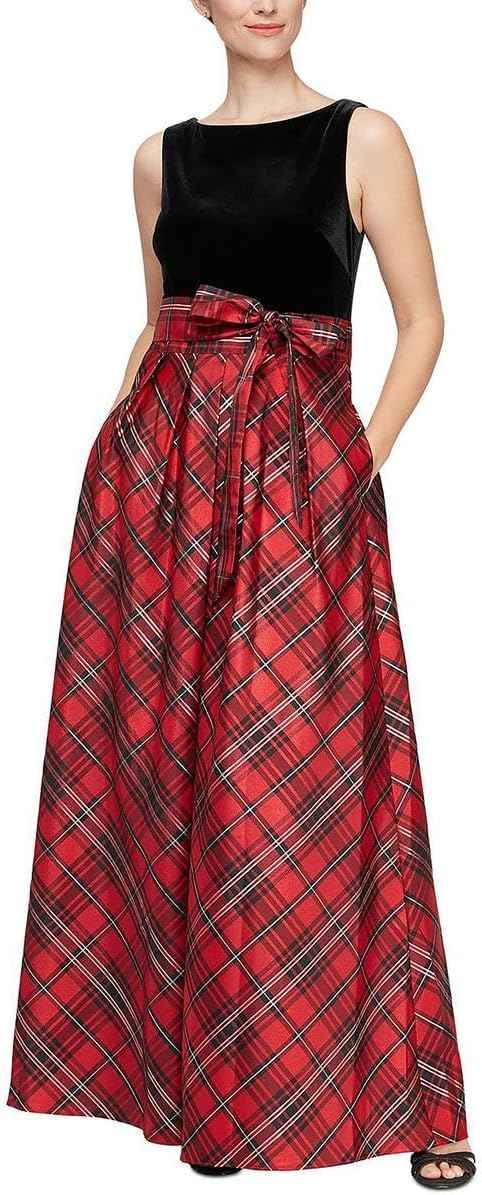 Women's Long Satin Mother of The Bride Dress with Pockets, Formal Party Gown (Petite and Regular Sizes) bmbridal