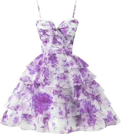 Tiered Ruffles Short Homecoming Dresses with Bow Corset Floral Print Mini Cocktail Party Gown-BMbridal
