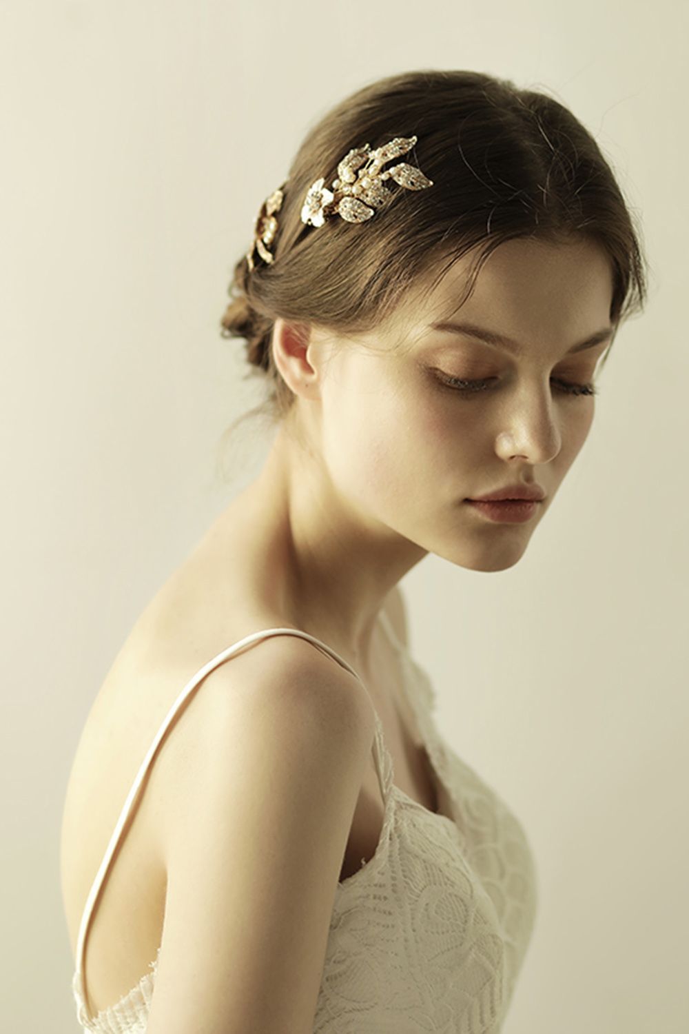 BMbridal Beautiful Alloy Rhinestone Party Combs-Barrettes Headpiece with Imitation Pearls-BMbridal