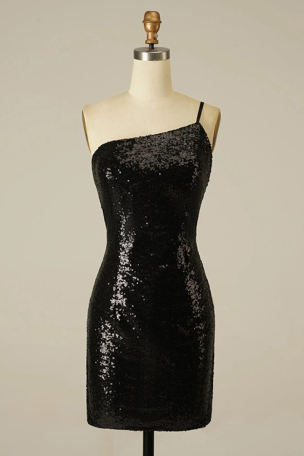 Royal Blue Glitter One Shoulder Tight Homecoming Dress