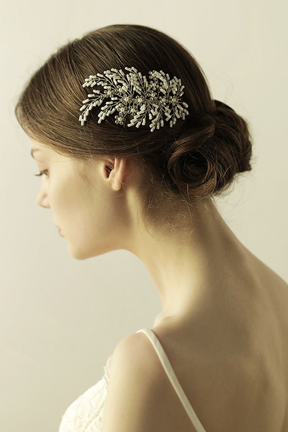 BMbridal Elegant Alloy Imitation Pearls Special Occasion Combs-Barrettes Headpiece with Rhinestone-BMbridal