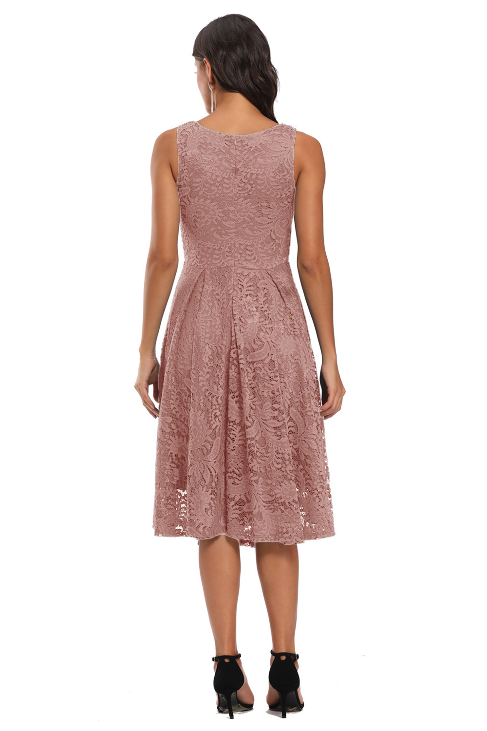 BMbridal V-Neck Sleeveless Lace Short Party Dress Online