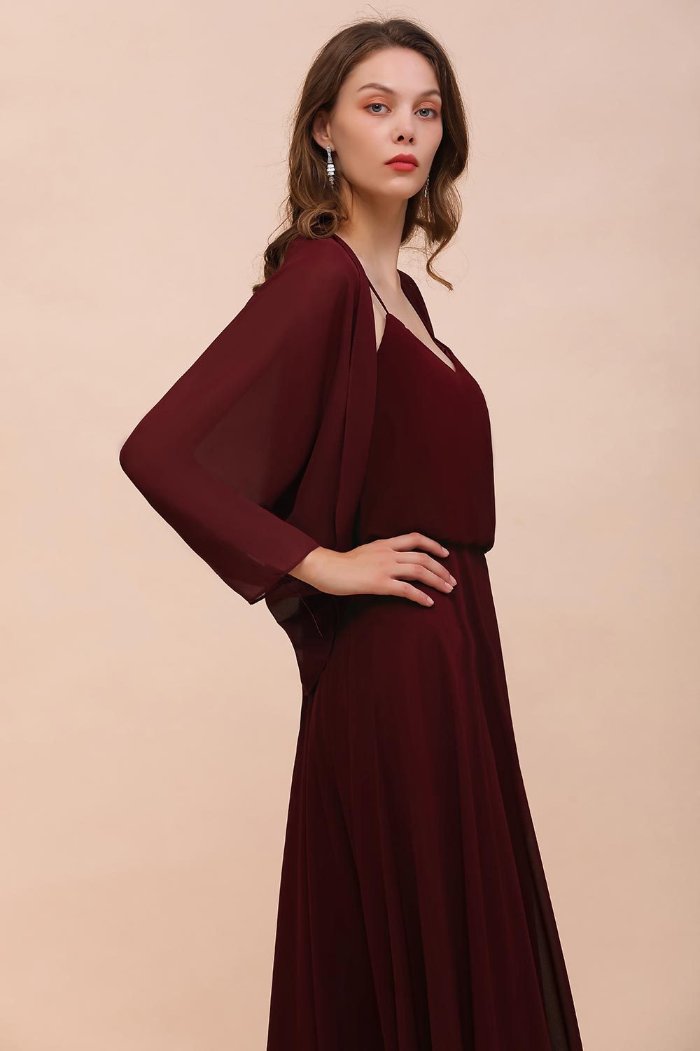 BMbridal Chiffon Long Sleeves Special Occasions Wrap-BMbridal