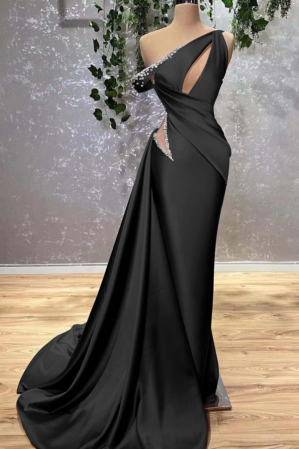 Lilac Off the Shoulder Sleeveless Mermaid Prom Dress With Beading