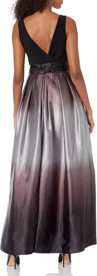 Women's Long Satin Mother of The Bride Dress with Pockets, Formal Party Gown (Petite and Regular Sizes) bmbridal