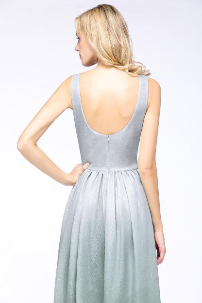 BMbridal A-line Ruffles V-Neck Long Evening Dress