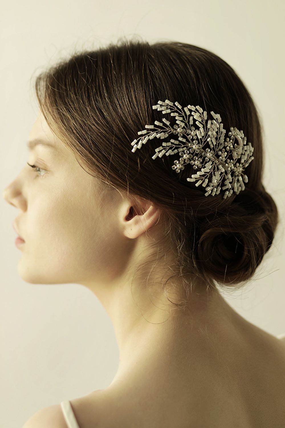 BMbridal Elegant Alloy Imitation Pearls Special Occasion Combs-Barrettes Headpiece with Rhinestone-BMbridal