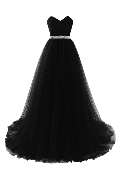 BMbridal modest sweetheart sleeveless beading a-line prom dress
