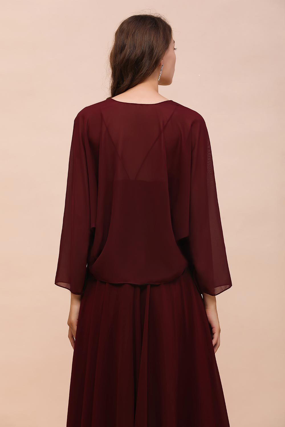 BMbridal Chiffon Long Sleeves Special Occasions Wrap-BMbridal