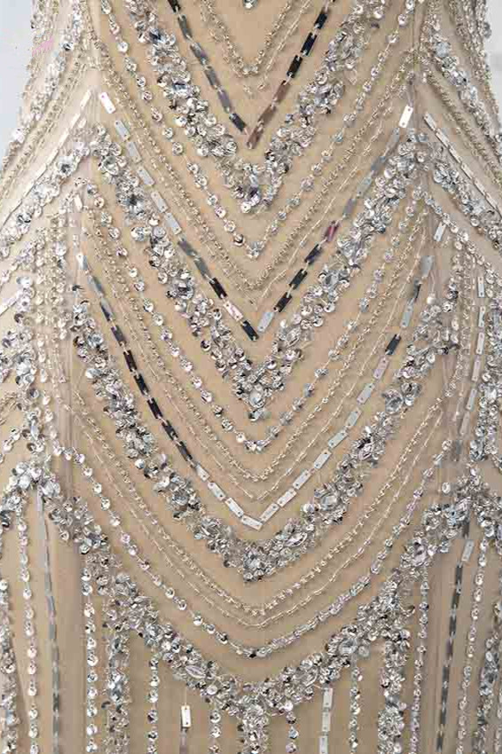 BMbridal Gorgeous High-Neck Sleeveless Mermaid Prom Dresses with Rhinestoes Online