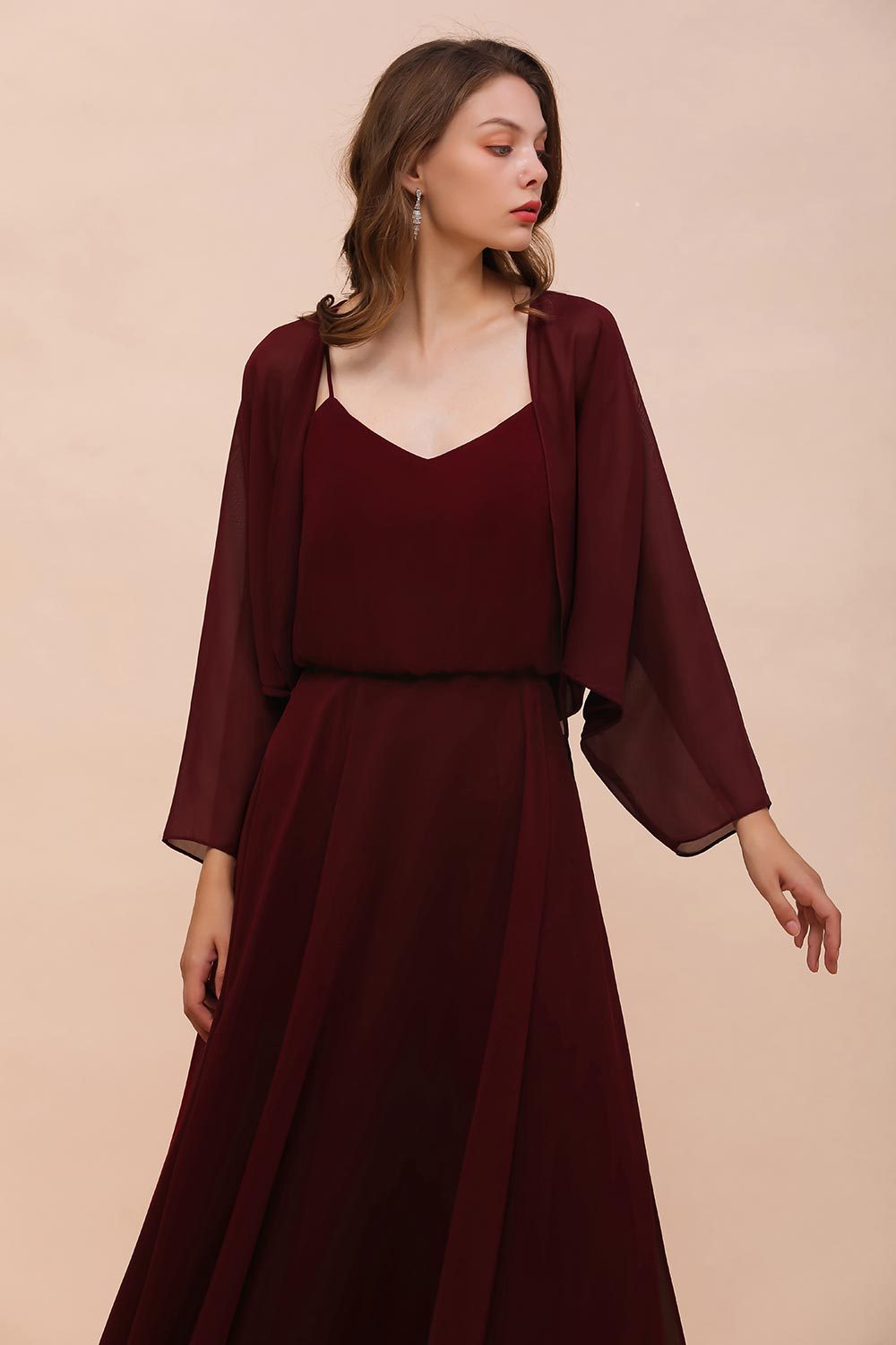 BMbridal Chiffon Long Sleeves Special Occasions Wrap-BMbridal
