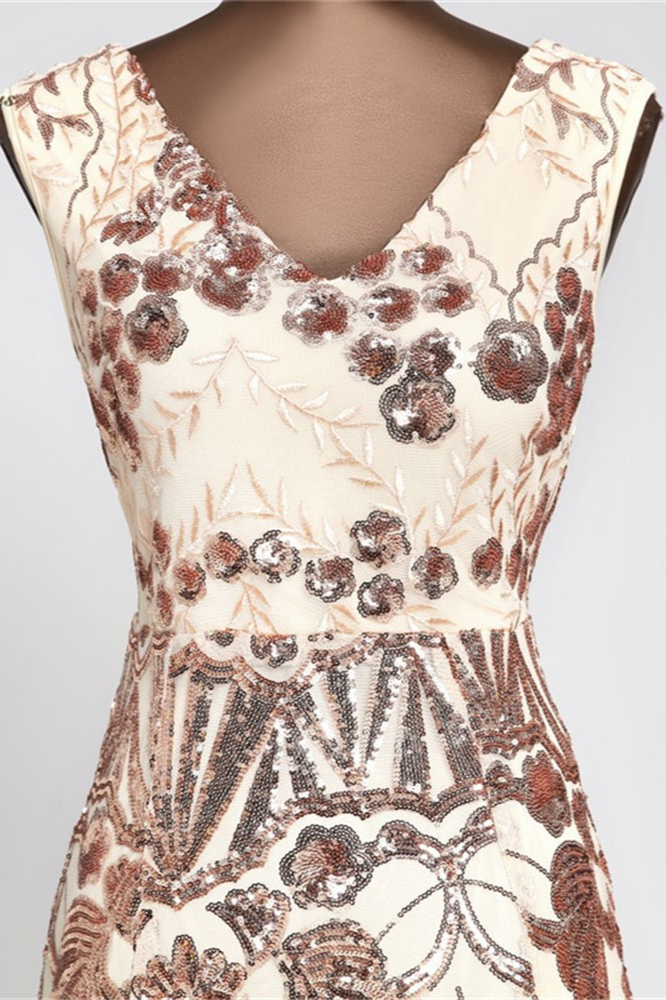 BMbridal Glamorous Sequined Sleeveless Long Mermaid Prom Dresses Online