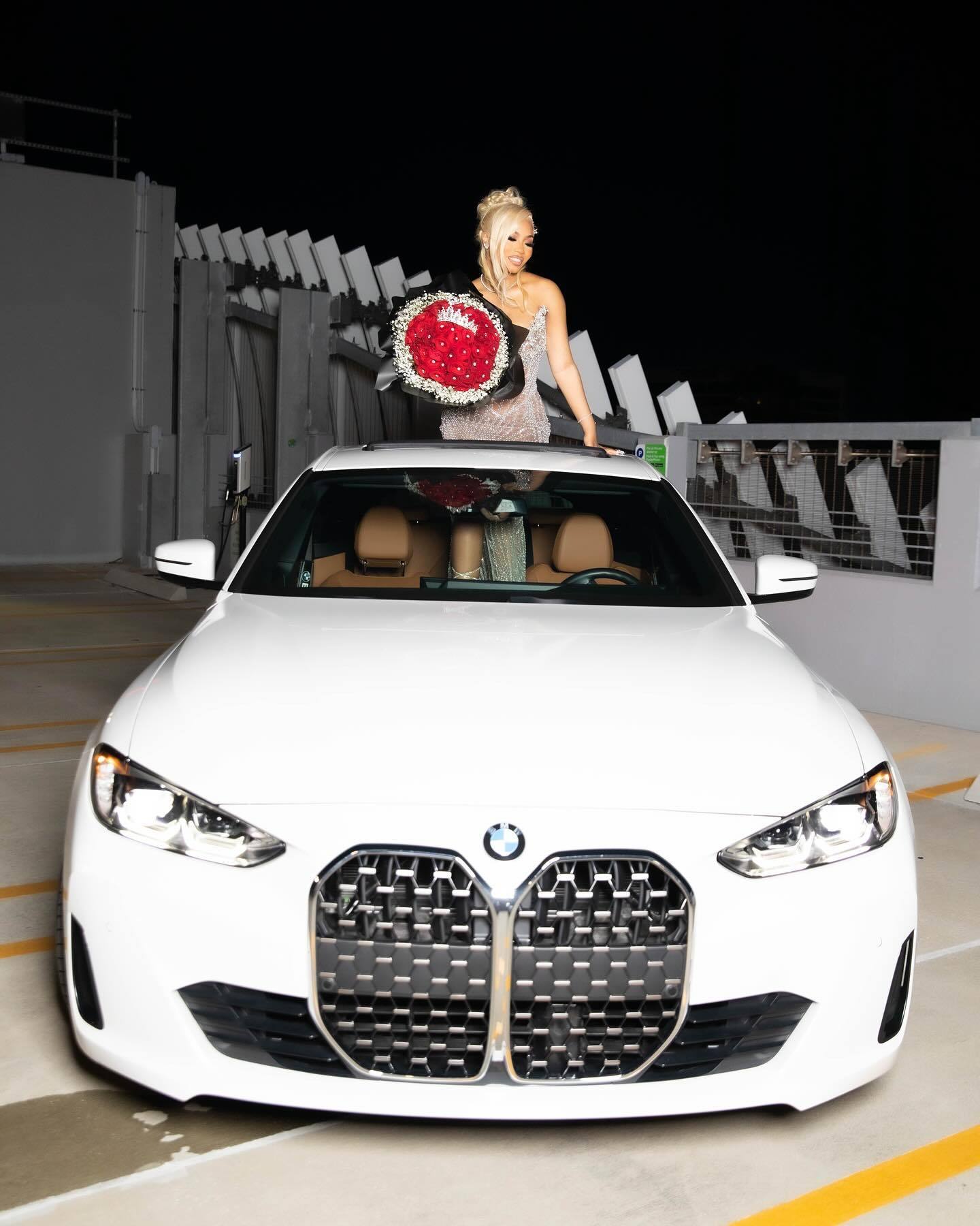 Silver Goddess - Sheer Crystal Beaded Prom Dress with High Slit