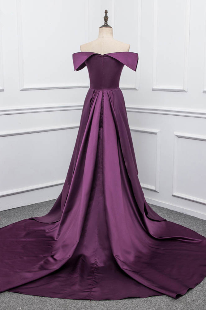 BMbridal Stylish Off-the-Shoulder Sweetheart Sleeveless Prom Dresses Affordable Online