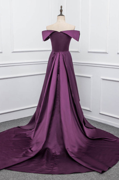 BMbridal Stylish Off-the-Shoulder Sweetheart Sleeveless Prom Dresses Affordable Online