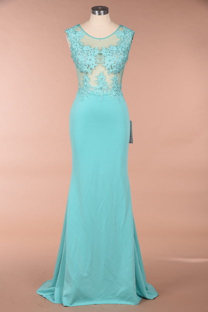 BMbridal Sexy mermaid Jewel Chiffon Lace Prom Dress Jewel Tulle Bridesmaid Dress