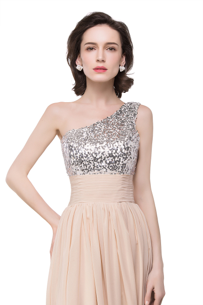BMbridal A-line Floor-length Chiffon Evening Dress with Sequined