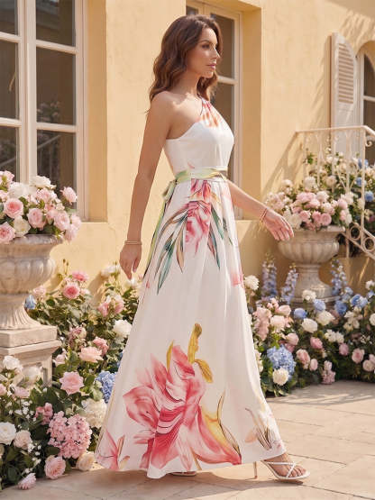 A-Line/Princess One Shoulder Sleeveless Floor-Length Bridesmaid Dresses with Ruched & Pockets