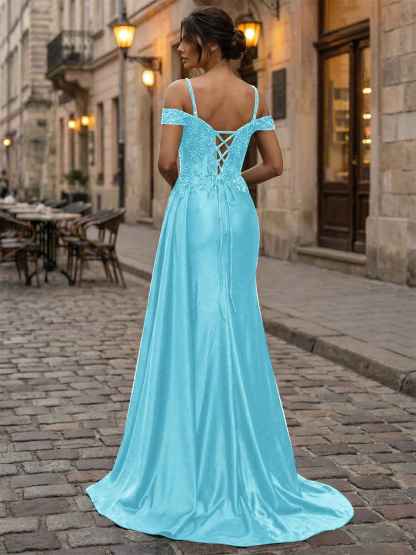 Emerald Green Beaded Corset Satin Long Prom Dress