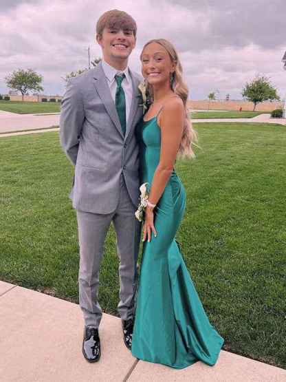 Pink Mermaid Sweetheart Spaghetti Strap Long Prom Dress