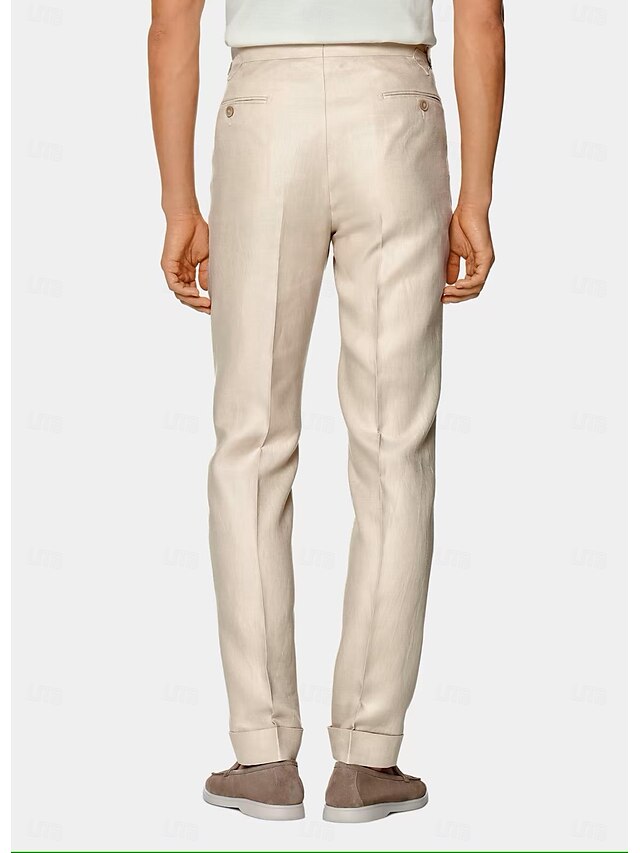 Double-Breasted Six-Button Two-Piece Wedding Suit For Men Standard Fit-BMbridal