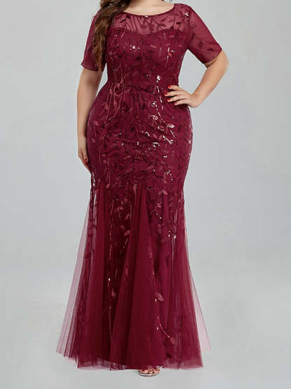 Mother of the Bride Trumpet/Mermaid Dresses Featuring Applique-BMbridal
