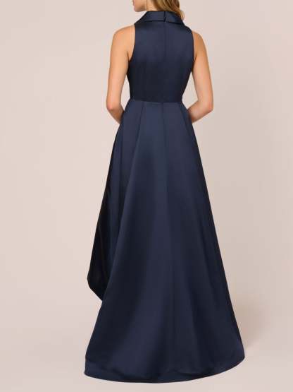V-Neck Sleeveless A-Line Princess Asymmetrical Dress for Mother of the Bride & Groom-BMbridal