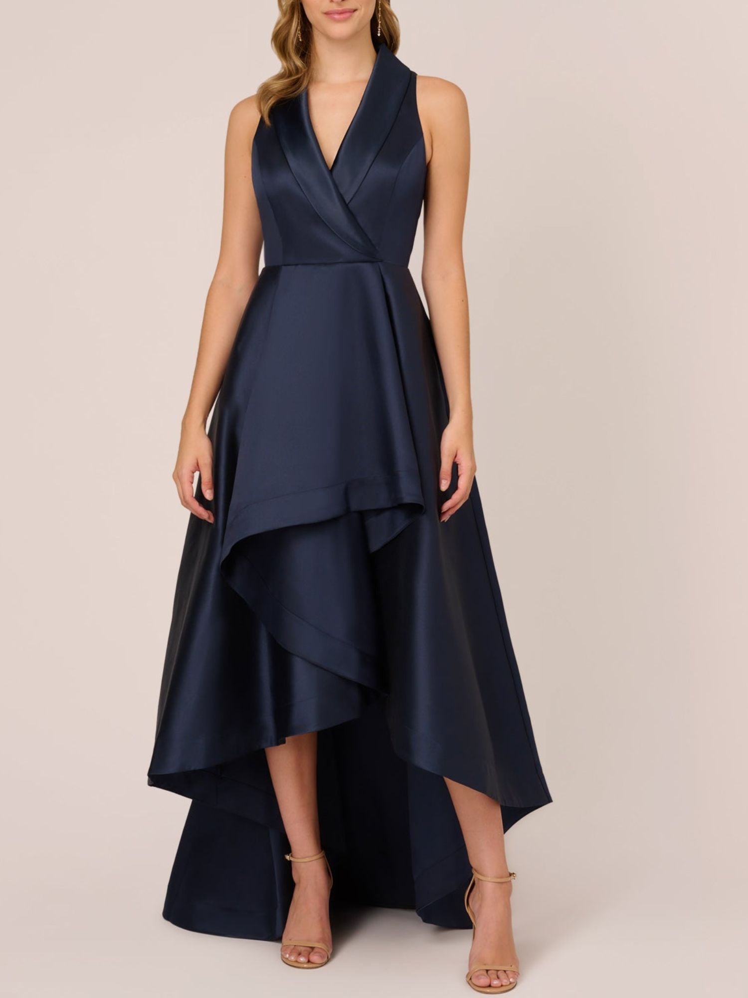 V-Neck Sleeveless A-Line Princess Asymmetrical Dress for Mother of the Bride & Groom-BMbridal