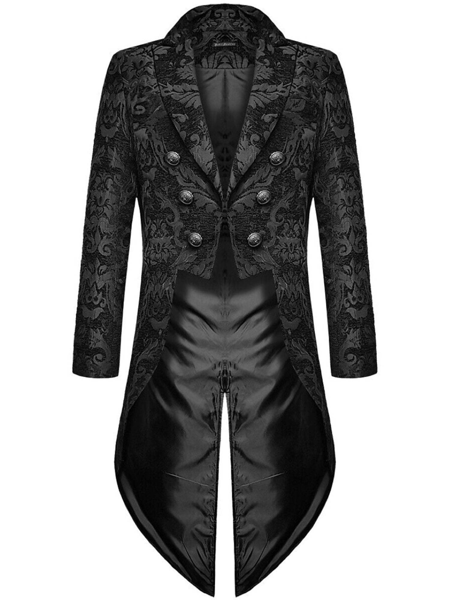 Exquisite Floral Tailcoat Suit For Men In Retro Style-BMbridal