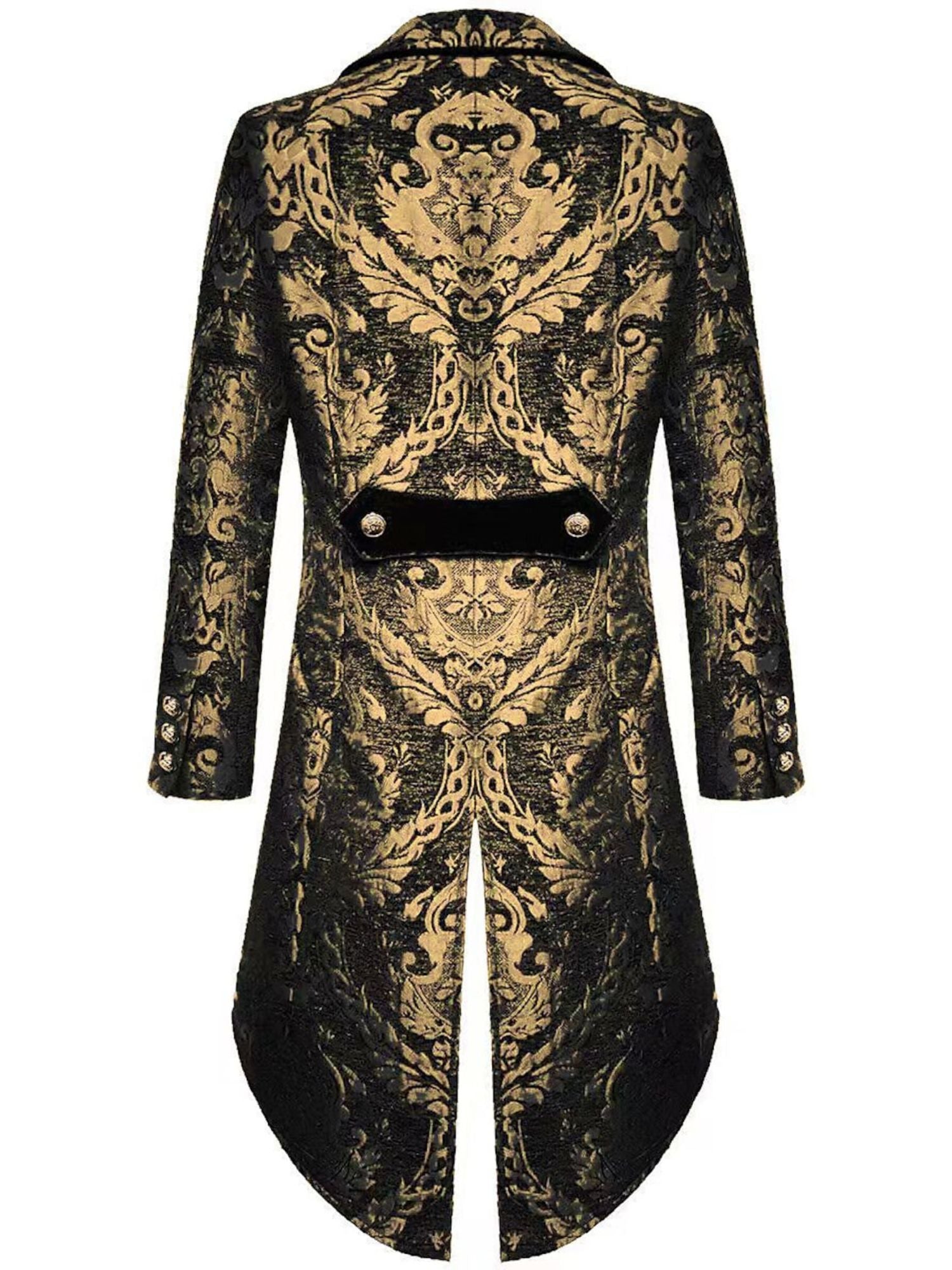 Exquisite Floral Tailcoat Suit For Men In Retro Style-BMbridal