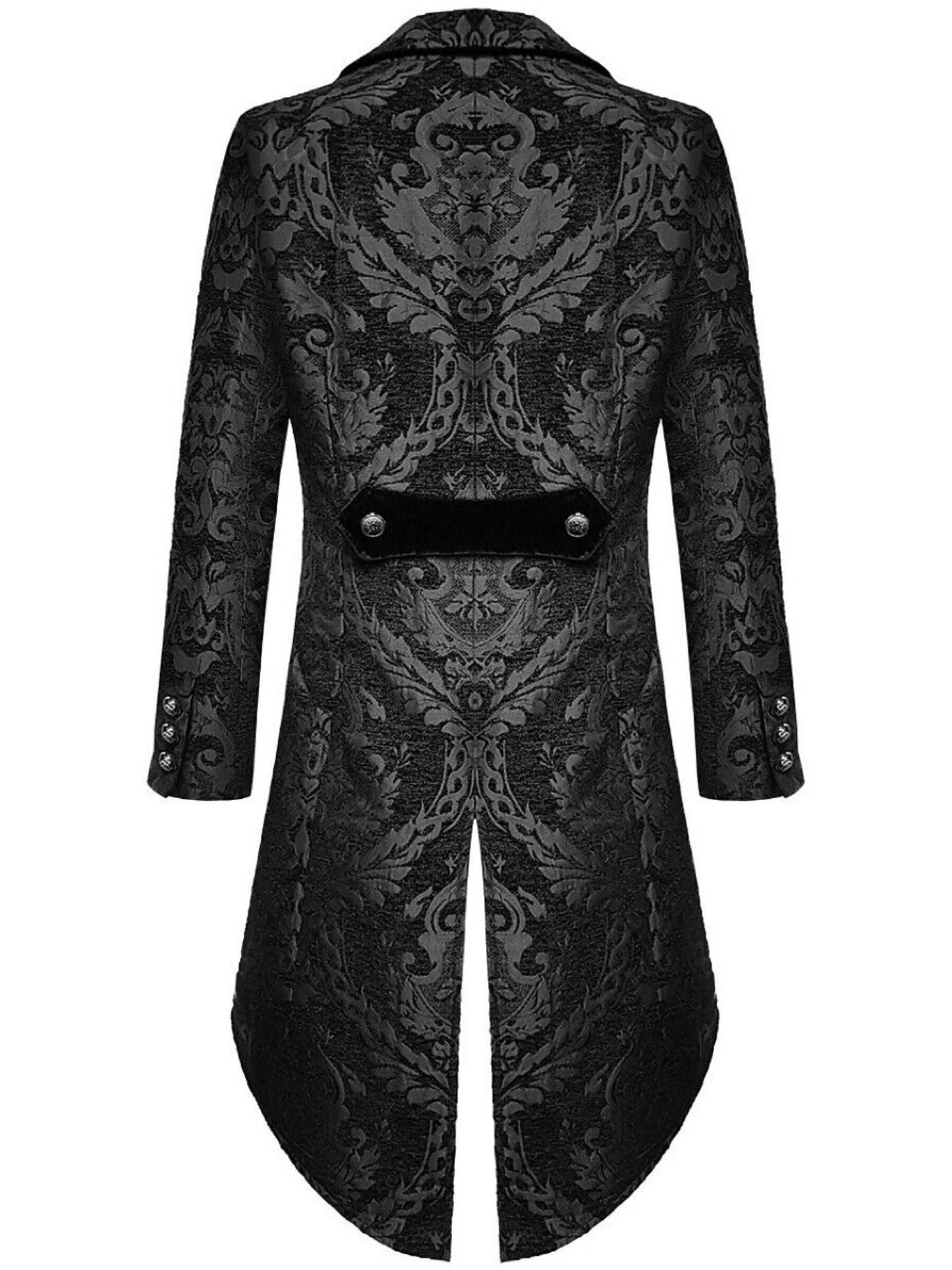 Exquisite Floral Tailcoat Suit For Men In Retro Style-BMbridal