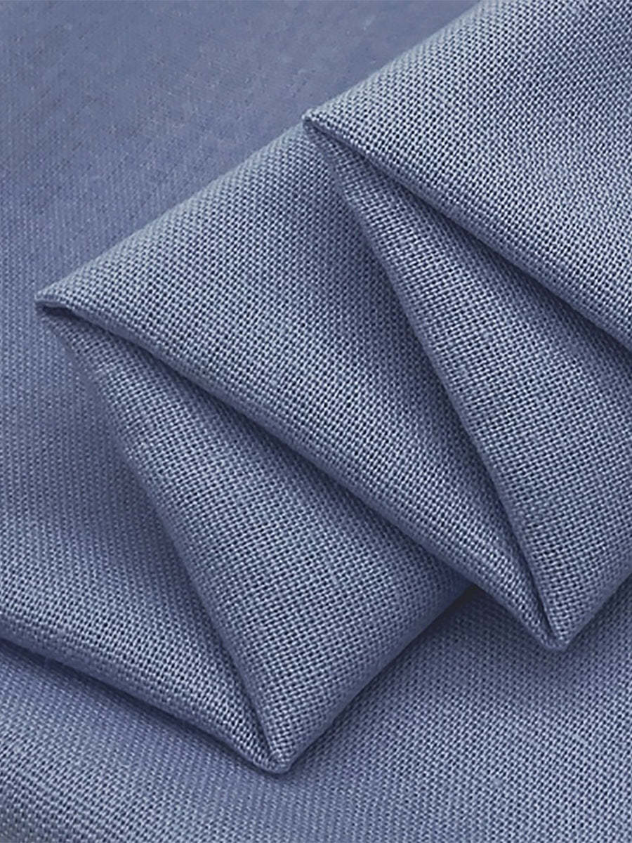 Men's Tailored Fit Notch Single Breasted One-Button Suit In Dusty Blue For Beach Weddings And Parties-BMbridal