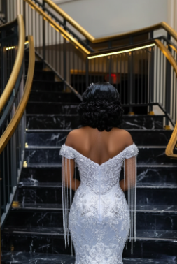 Luxury Glacial Silver Beaded Prom Dress – Crystal Fringe Mermaid Gown with Feather Accents | 2026 Couture Evening Collection